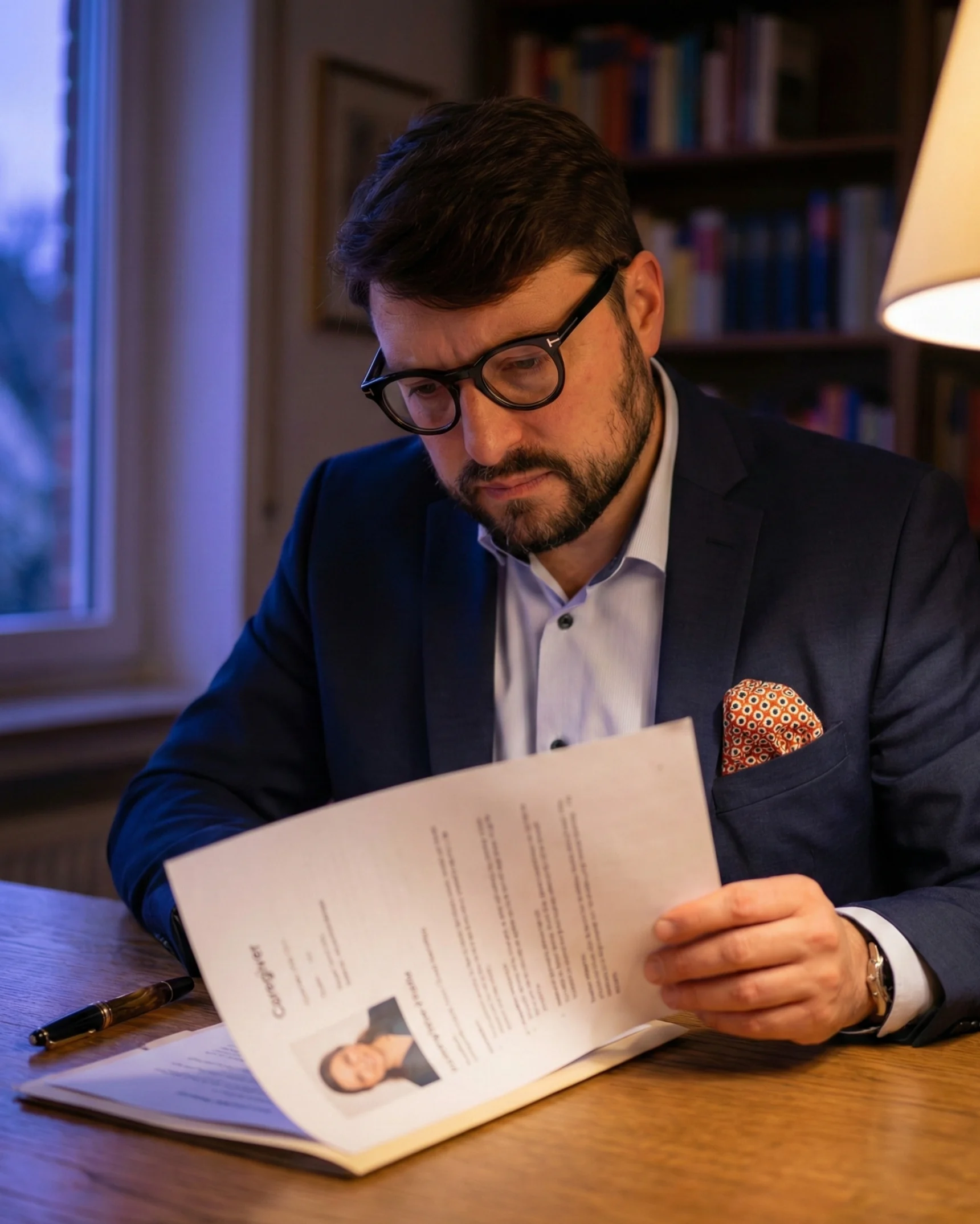 Sebastian Schugar bei der sorgfältigen Profilprüfung